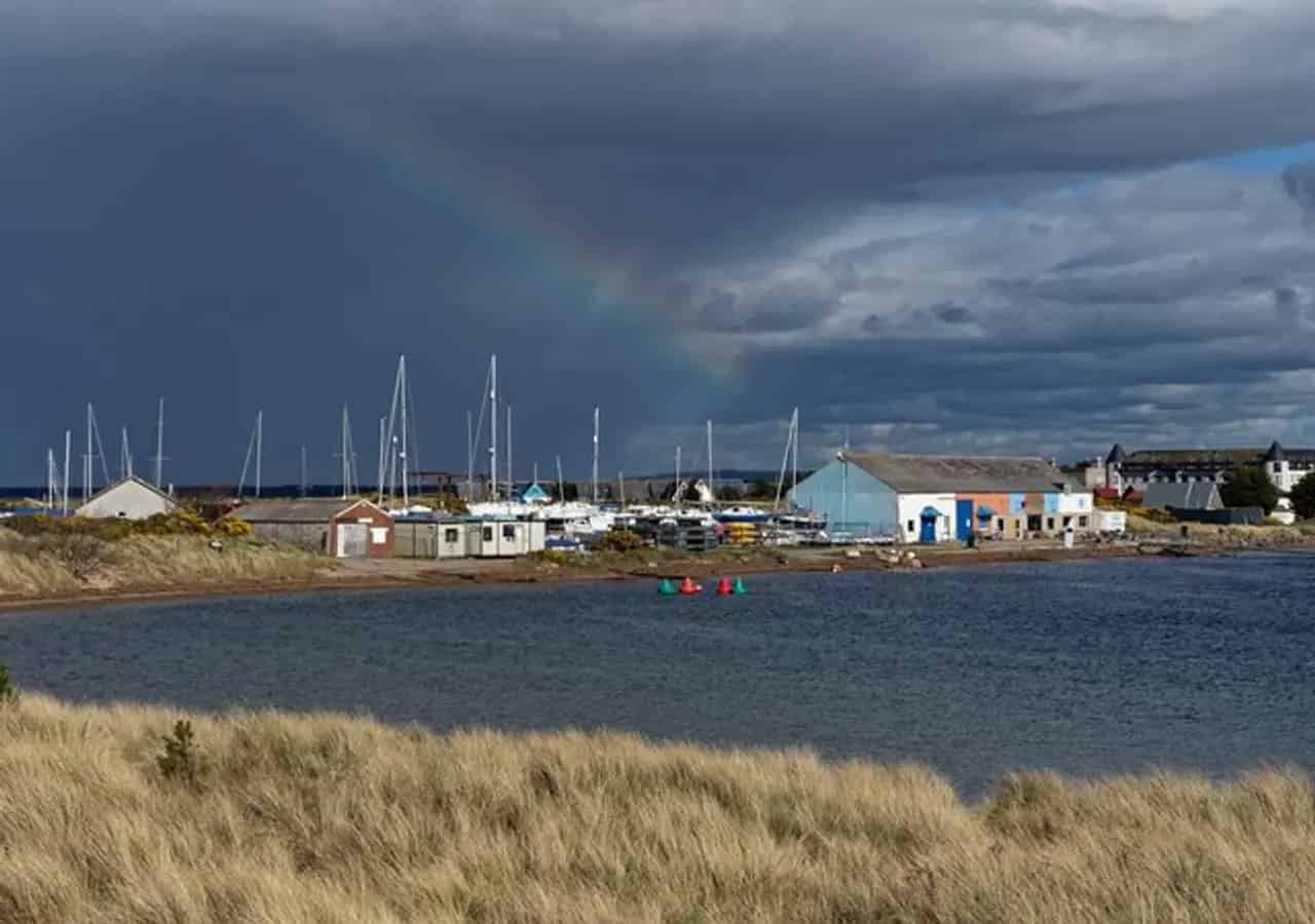 Findhorn Bay in Scotland. Location context only; this is not a photograph of the Experience Week: From I to We event.